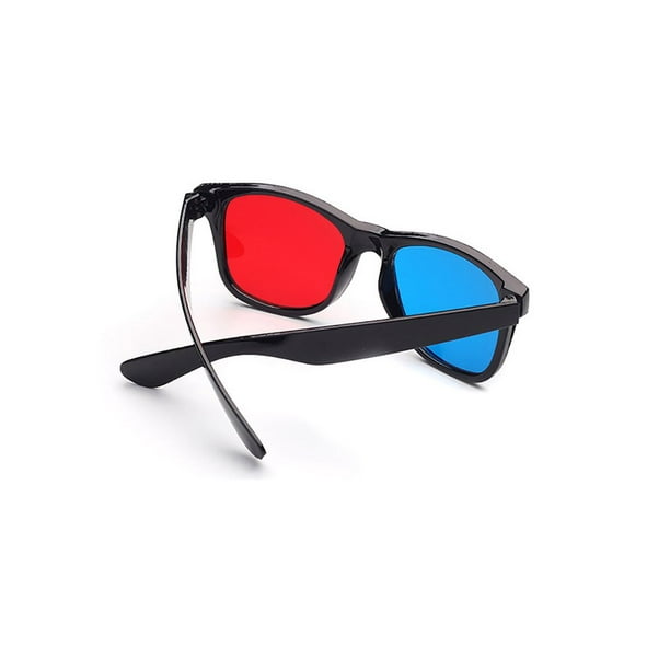 Amdohai 50 pièces lunettes en carton 3D lunettes de carte blanche anaglyphe  rouge et cyan pour la visualisation 3D 