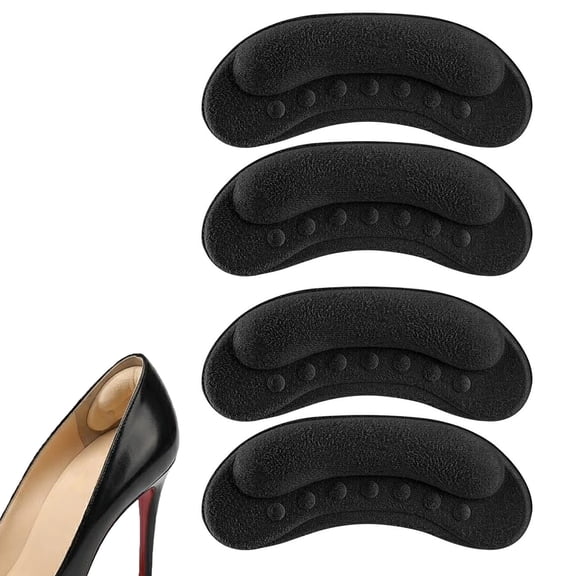 Heel Grips Cushion Pads, self-adhesive comfortable insole to prevent heel slipping and friction for Loose Shoes, High Heels, Sneakers