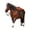 Brown, variant on 1/12 Pack Horse Model Figure Bathorse with Harness For Dollhouses Collector And Educational Environment Displaying