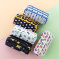 thumbnail image 5 of Trousse à Crayons Grande Capacité 3 Compartiments Trousse en Toile pour Adolescents Garçons Filles École, 5 of 5