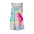 thumbnail image 4 of SMihono Hauts pour Femmes Débardeur pour Femmes Mode Féminine Gilet Imprimé Col Rond Ample Sans Manches Chandail Hauts Blouse Débardeurs pour Femmes Hauts d'Été pour Femmes, 4 of 4