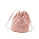 thumbnail image 3 of Bucket Bag Bolso de hombro de piel sintética para mujer, color sólido, con borlas, cordón, bandolera, rosa Scienceny  AP000970-04, 3 of 7