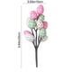 thumbnail image 2 of Flores de Pascua Artificiales para la Decoración Ramos de Huevo Impresas 25cm, Plástico Y Tallo de Hierro para Jarrón Y Decoraciones de Pascua para el Hogar, 2 of 7