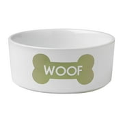 Dog Food Bowl, Stoneware 5-cup Cute Pet Outdoor Decorative Small Dog Bowl