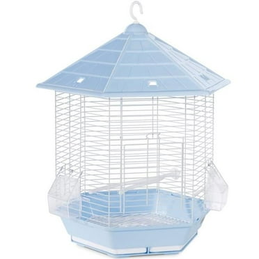 21.5 x 12 in. Dia. Copacabana Bird Cage, Light Blue