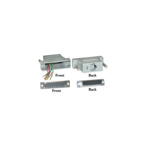 PcConnectTM Adaptateur Modulaire PCCONNECT, DB25 Mâle à RJ45, Gris