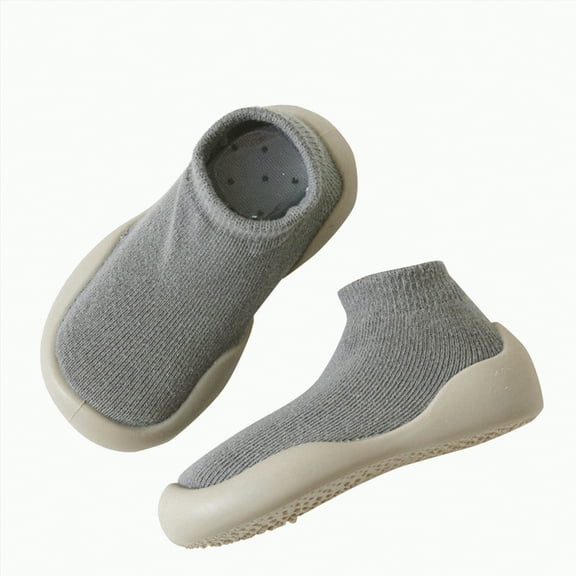 Dmsael baby walking shoes Baby Sneaker Toddler Baby Shoes Girl Boy Breathable Mesh Sneakers Non Slip Grey,5.5