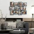 thumbnail image 2 of Classic Wall Hanging Picture Frame Collage Gallery Display 12 Opening 6" x 4" Photo Gray, 2 of 6