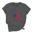 thumbnail image 4 of Womens American Flag Floral T-Shirts Tops 4th of July Patriotic Funny Graphic Tees, 4 of 6