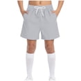 thumbnail image 4 of JUMEYU Boys Shorts Moisture Wicking Comfort for Play Gym School Casual Daily Wear Size 7-8 (Light Gray,7-8 Years), 4 of 7