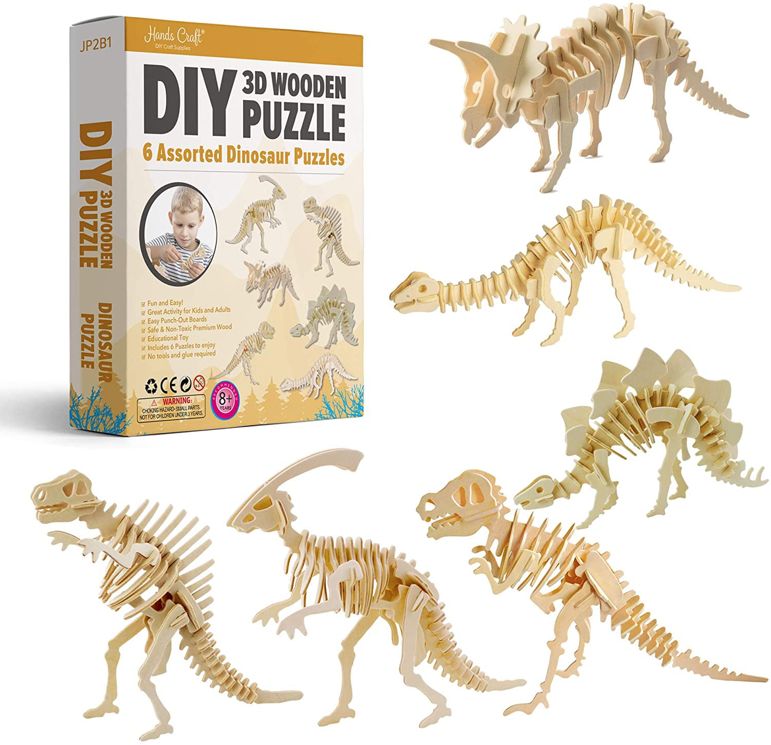 Sea Animals Hands Craft DIY Brain Teaser Details about  / 3D Wooden Puzzle Bundle Set 6 Pack