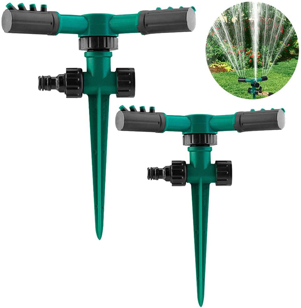 Oscillating Sprinklers Lawn Yard Irrigation System Rotary Adjustable 2,800 sqft