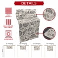 thumbnail image 5 of Grey Paisley Table Runner 70 Inches Long, Boho Flower Botanical Leaf Branch Cotton Linen Table Runners Dresser Scarves, Decorative Fabric Tabletop Scarf Furniture Cover for Home Dinner Party 13"x70", 5 of 8
