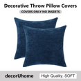 thumbnail image 6 of decorUhome 18x18 Set of 2 Throw Pillow Covers, Decorative Soft Chenille Pillow Covers for Couch, Poseidon, 6 of 8