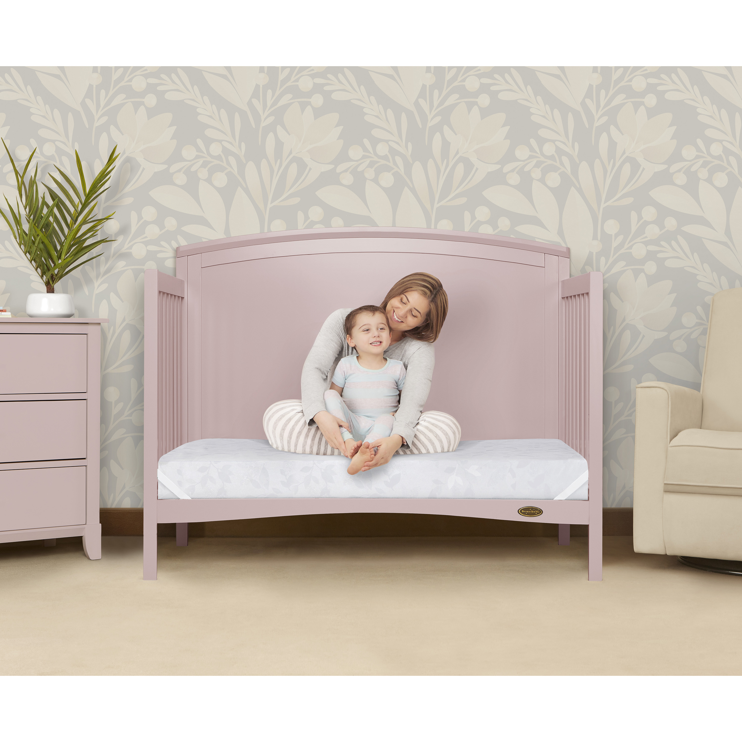 Dream On Me Jasmine 4 Inch Crib & Toddler Mattress photo 8