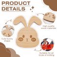 thumbnail image 4 of Wooden Rabbit Knitting Tools BurlyWood 8.9x8x0.55cm, 4 of 6
