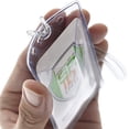 thumbnail image 6 of 5 Pack - Clear Plastic Luggage Identification Tags with Loops Included - Business Card or Photo Insert Bag Tags - Great for Travel and Student ID’s by Specialist ID (Easy Access), 6 of 6
