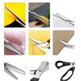thumbnail image 3 of 9 Inch Pinking Shears for Fabric, Scalloped Zig Zag Scissors, Ergonomic Grips, Ultra-Sharp, Professional Peaking Shears for Sewing, Craft, Dressmaking(Black,4mm), 3 of 5