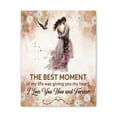 thumbnail image 2 of To My Wife The Best Moment of My Life Canvas Wall Art – Romantic Gift of Love & Devotion, 2 of 13