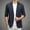 Navy, variant on LEKWK Casual Blazer Jacket for Men Two Button Lightweight Sport Coat Classic Fit Long Sleeve Notched Lapel Business Work Suit Jacket Light Blue L