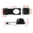 thumbnail image 3 of Leodye 1 PCS Cabinet Lock Keyless 3-Digit Password Combination Code Hasp Latch Lock Twist Knob Drawer Cupboard, 3 of 3