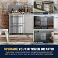 thumbnail image 3 of Newair 24" Outdoor Dual Drawer Freezer Fridge Convertible Refrigerator in Stainless Steel, 3 of 14