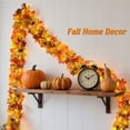 thumbnail image 5 of Scidweet 2 Pack Fall Maple Leaves Garlands, 12 Ft 60 LED String Lights Fall Decorations for Home Party Thanksgiving Table Autumn Garland Decor, 5 of 7