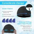 thumbnail image 6 of NEWGO Ice Cap for Migraines,Cold Therapy Hat, Gel Cold headache hat Pack with Soft Head Wrap for Tension, Sinus, Stress Relief, Puffy Eyes (Black), 6 of 8