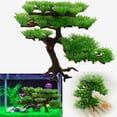thumbnail image 2 of Acuario Decoración Pecera Árbol De Pino Planta Artificial De Plástico Sin Base Sunnimix, 2 of 7