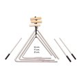 thumbnail image 1 of Set DE Triangulos Musicales DE Aluminio Brillante 14CM 17CM 21CM ZPERCUZZION, 1 of 6