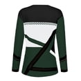 thumbnail image 5 of LSQii Womens Knit Sweater Long Sleeve Basic Crewneck Chunky Warm Shirts Casual Loose Striped Ribbed Jumper Top 2025 Fall Winter Outfits Trendy Green M, 5 of 5