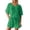 Green, variant on ibiyuan 2 Piece Outfits For Women Women's Summer Casual Outfit Pleated Short Sleeve Top and Shorts Two Piece Set