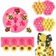 thumbnail image 2 of 4 Pieces Bumble Bee Silicone Molds Honeycomb Sunflower and Bee Fondant Molds for Cupcake Cake Decorating Sugar Chocolate Candy Baking Molds, 2 of 4