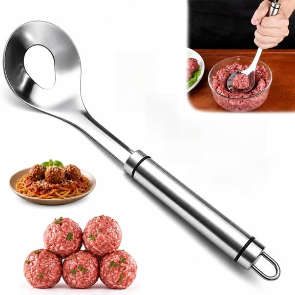 Meatball Maker Spoon,Stainless Steel Meatball Maker Spoon with Handle