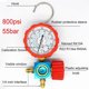 thumbnail image 2 of 800PSI Refrigerant Manometer Air Condition Pressure Gauge Manometer Valve Manometro for R410A R22 R134A R404A, 2 of 5