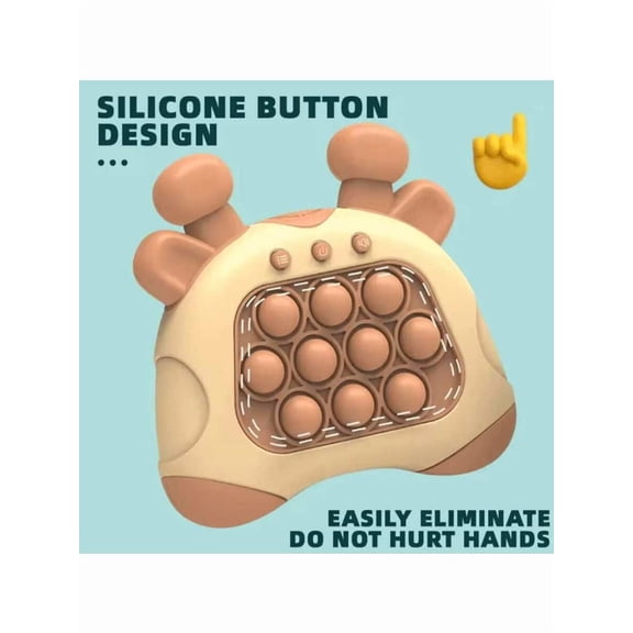 Quick-Press Challenge Game Handheld Console Interactive Educational Learning Toy | Puzzle Matching Fidget Game | Portable Memory & Brain Training Fun | Electronic Stress Relief