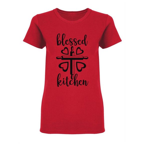 Blessed Kitchen Shaped T-Shirt Women -Image by Shutterstock, Female Large