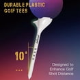 thumbnail image 2 of 10Pcs Golf Tees 10Â° Diagonal Insert Golf Ball Holder Designed To Enhance Golf Shot Distance Golf Plastic Tee WHITE, 2 of 6