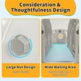 thumbnail image 5 of 8 in 1 Toddler Slide Playset with Climber, Basketball Hoop,Tunnel and Storage Space for Toddlers Playground Outdoor Indoor, 5 of 7