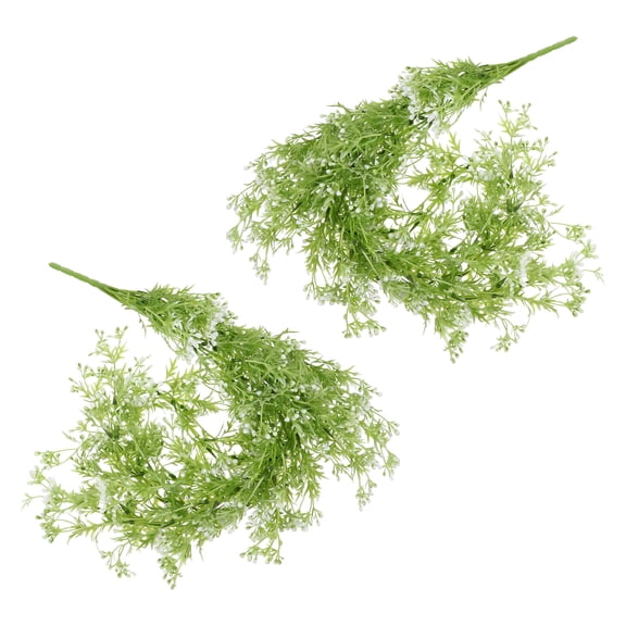 Tineasur 2-Pack Faux Hanging Plants Artificial Greenery Wall Decor for Home Indoor Outdoor Decoration