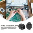 thumbnail image 2 of AURARMLET Air Pipes and Pneumatic Tools 2Pcs G1 4 Thread Adapter Black Plastic, 2 of 6