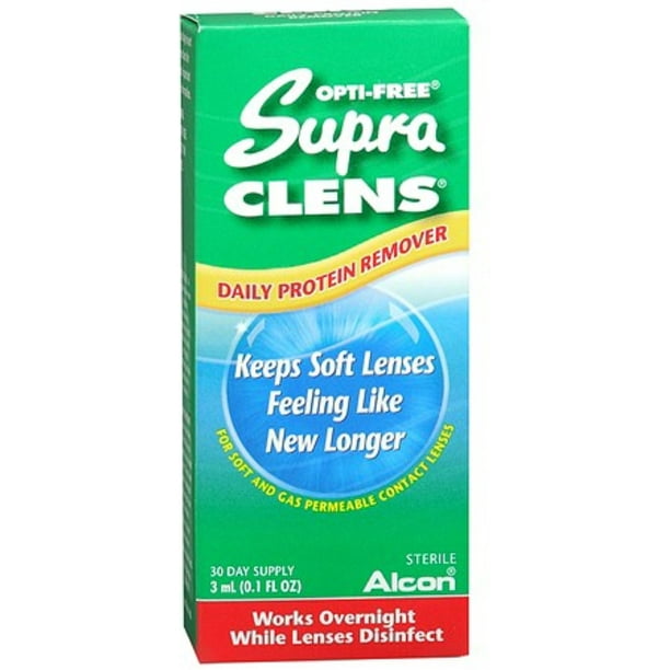 Alcon OptiFree SupraClens Daily Protein Remover 3 mL (Pack of 4)