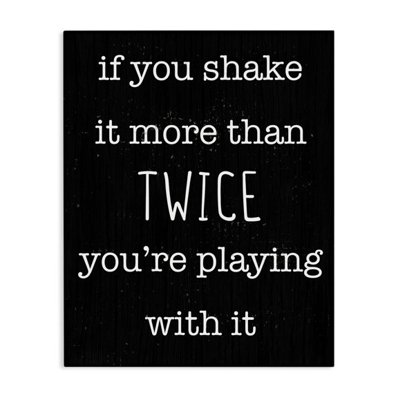 Stupell Industries Eclectic Shake It More Than Twice Canvas Art, 16 x 20, by Lil' Rue
