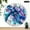 10x10in, variant on Patifu Blue Sea Turtle Theme 10 Inch Round Wooden Wall Clock Silent Sweep Movement 10x10in