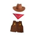 thumbnail image 2 of Disfraz de vaquero occidental para el sombrero de chaleco de moda para niños y pañales para el cumpleaños, 2 of 9