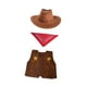 thumbnail image 2 of Conjunto de disfraz de vaquero para niños, juego de rol, sombrero de vaquero, chaleco y pañuelo para cumpleaños, 2 of 9