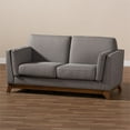 thumbnail image 6 of Maddie Home Tres Bon Mid Century Modern Fabric Loveseat in Gray, 6 of 9
