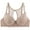 Beige, variant on Women's Balconette Bra Plus Size Lace Sexy Wirefree Padded Push Up Demi Bras Seamless Back Support T-Shirt Brassiere