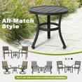 Nuu Garden Outdoor Metal Side Table, Weather Resistant 20’’ Patio Table