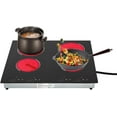 thumbnail image 3 of PEAKORA23 Inch Countertop Electric Cooktop 4 Burner,110V Plug in Electric Stovetop, 3 of 9